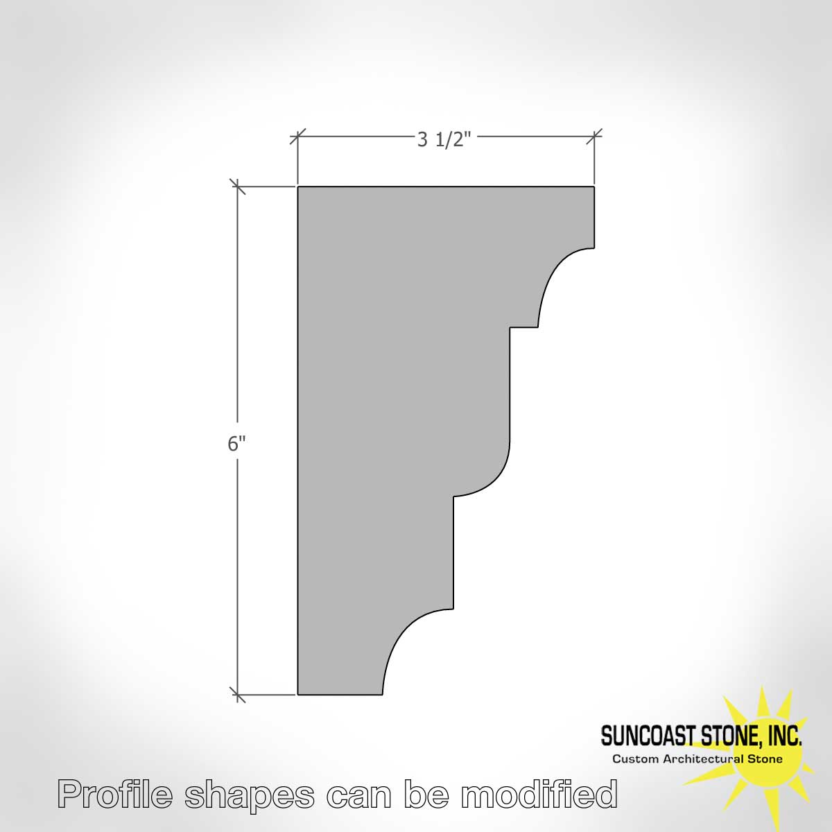 CS19 exterior window casing profile Suncoast Stone