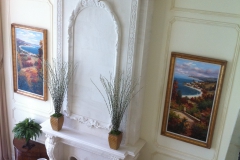 fireplace surround with overmantel