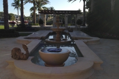 magnificent water feature cast stone