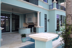 loggia outdoor areas pool deck cast stone
