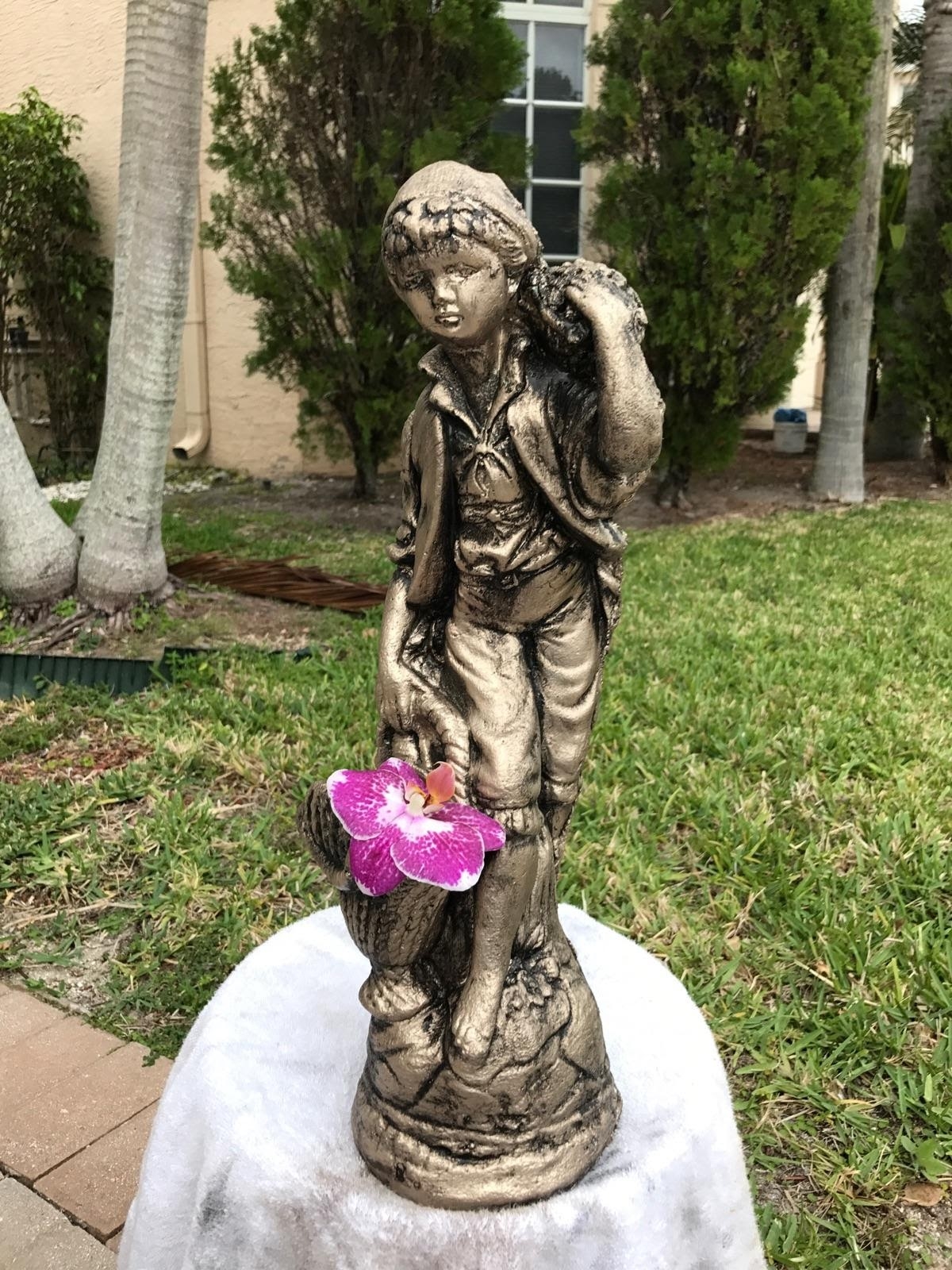 Concrete Statues staining painting and patina