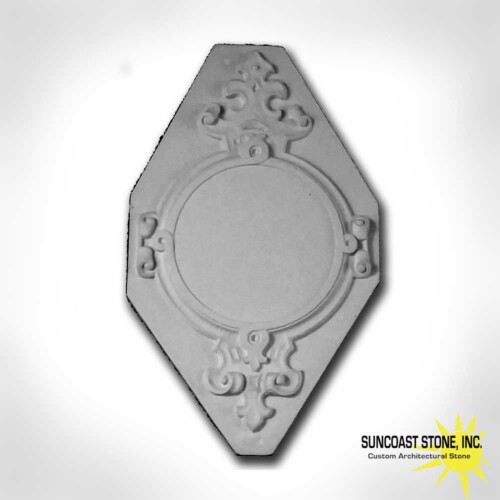 medallion concrete or plaster circle design