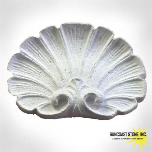scallop shell wall medallion 13 inch