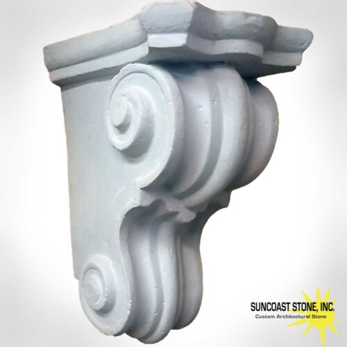 large scroll bracket with top 15 inch tall
