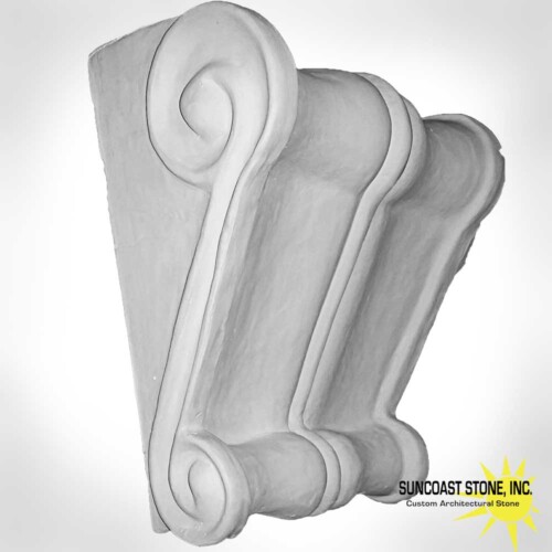 tapered triple scroll bracket 12 inch