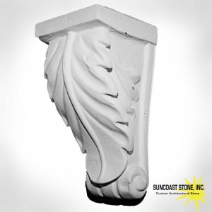 br80 8 inch tall acanthus leaf corbel