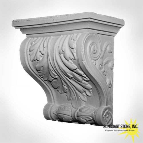 7.5 inch tall acanthus corbel br93