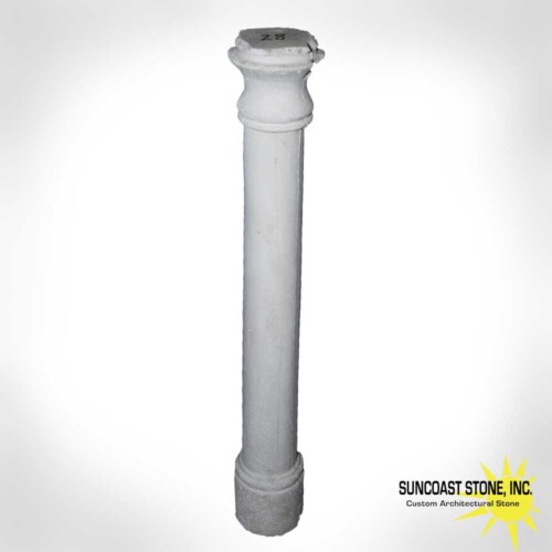 37 inch concrete spindle narrow round top