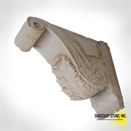 23 x 29 inch corner bracket acanthus leaf scroll