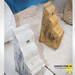 concrete wood rafter tails