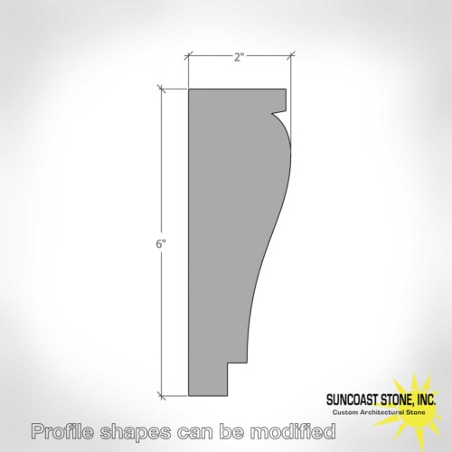 6 inch profile for concrete casing