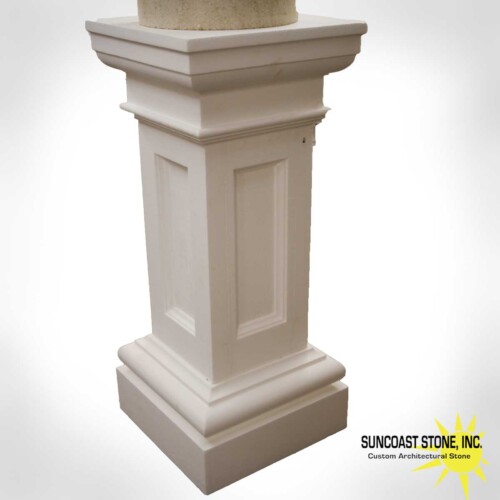 Classic pedestal shape recessed panels.