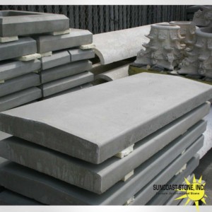 concrete wall cap grey