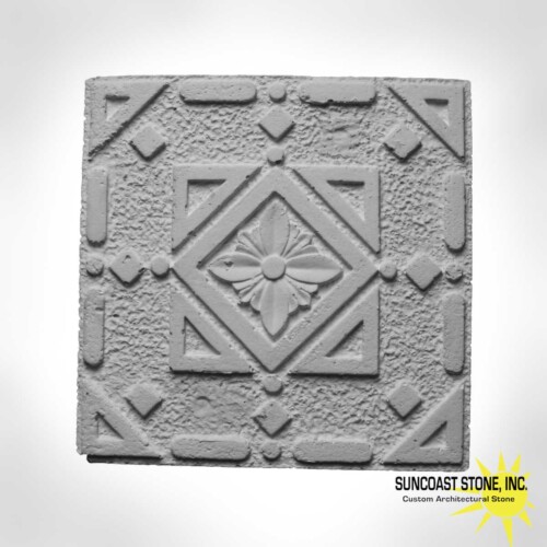 RS4 symmetrical relief tile 8 inch