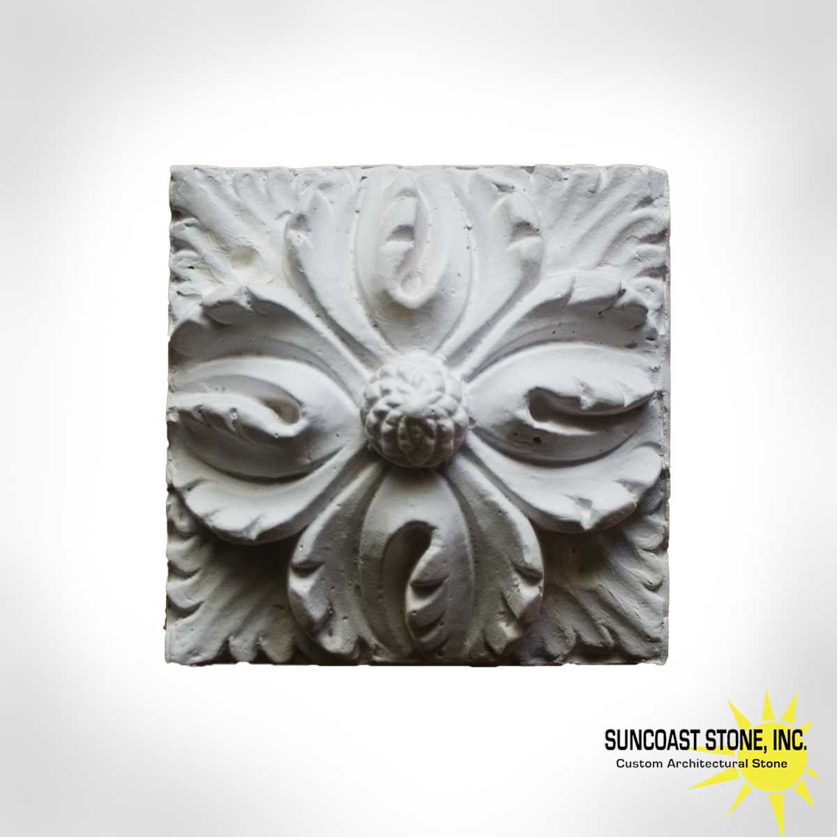 rs81 stone rosette 5 inch