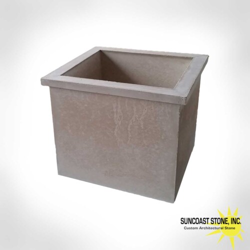 box concrete pot planter 18 inch